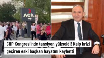 Kongrede kalp krizi geçiren eski CHP Etimesgut İlçe Başkanı Faruk Özdemir hayatını kaybetti