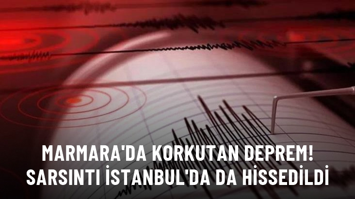 Marmara Denizi’nde Yalova açıklarında 3.3 büyüklüğünde deprem oldu