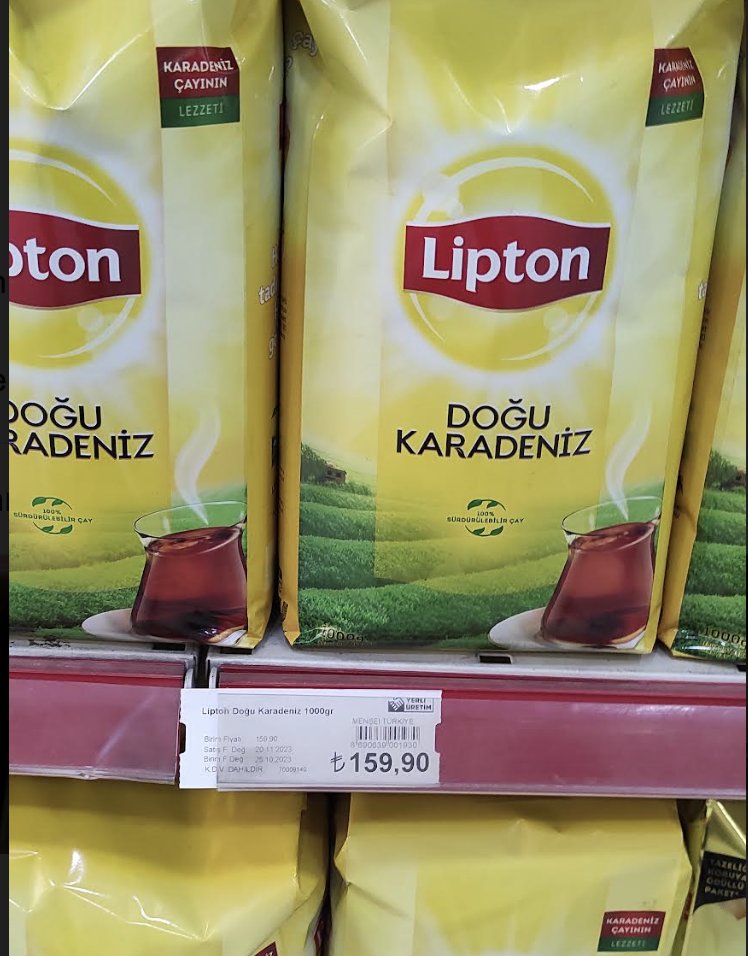 Aynı marka çayın, 4 farklı markette 4 farklı fiyata Çay satılıyor